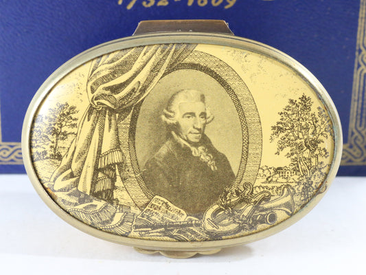 Halcyon Days Classical Composer Joseph Haydn Trinket Box Bilston Battersea #17