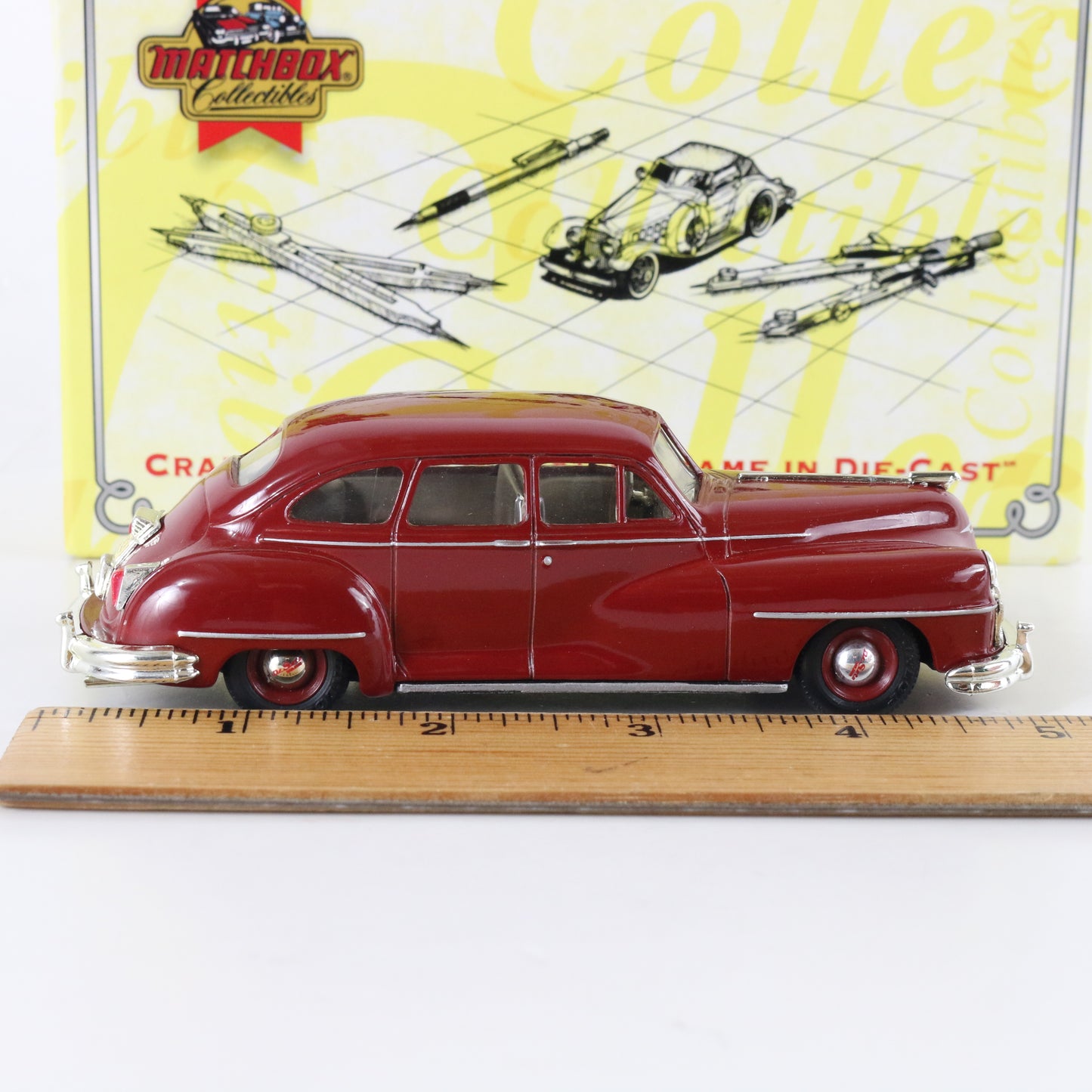 1948 Desoto Red Oldies But Goodies Matchbox 1:43 Model Car Dyg14-m