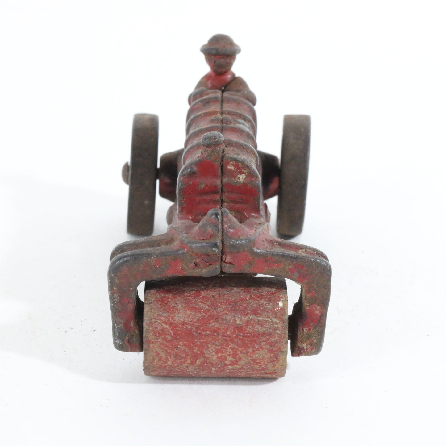 Antique Red Cast Iron Fordson Road Roller Tractor Farm Model AC Williams 4"