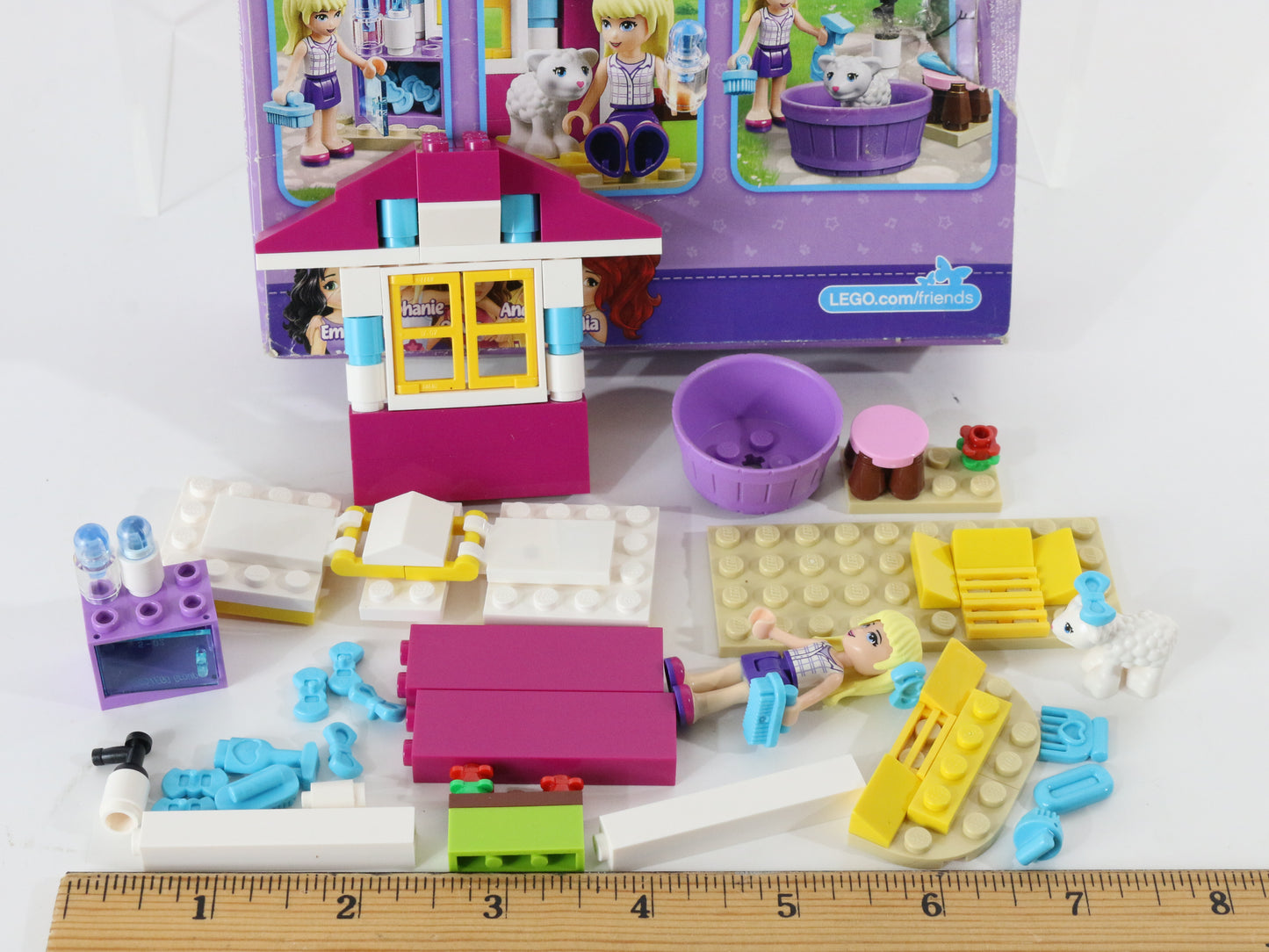 Lego Friends Stephanies New Born Lamb Partly Built 41029 + Box Instructions