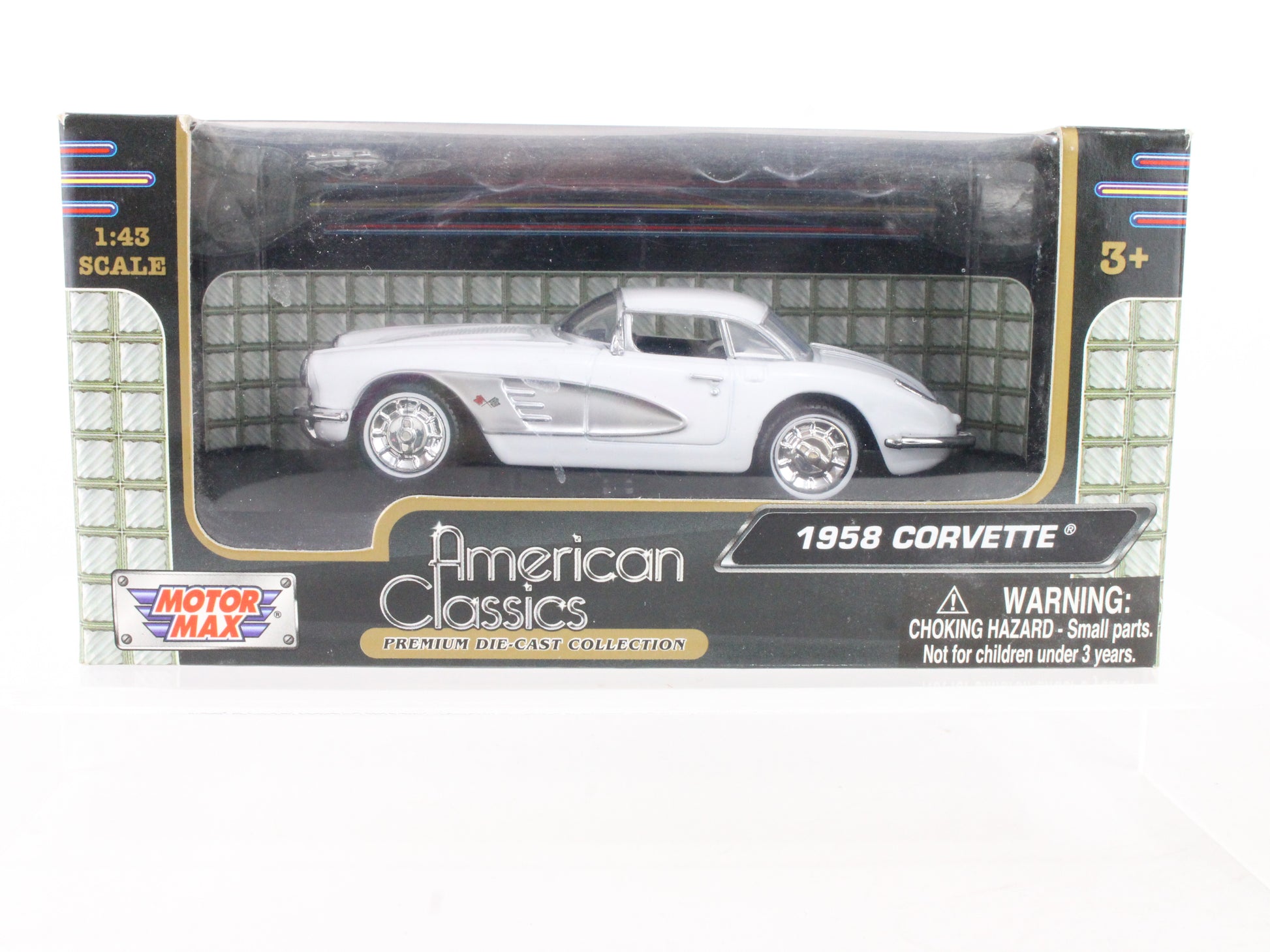 1958 Corvette American Classics Motor Max 1:43 Car 05012EHY