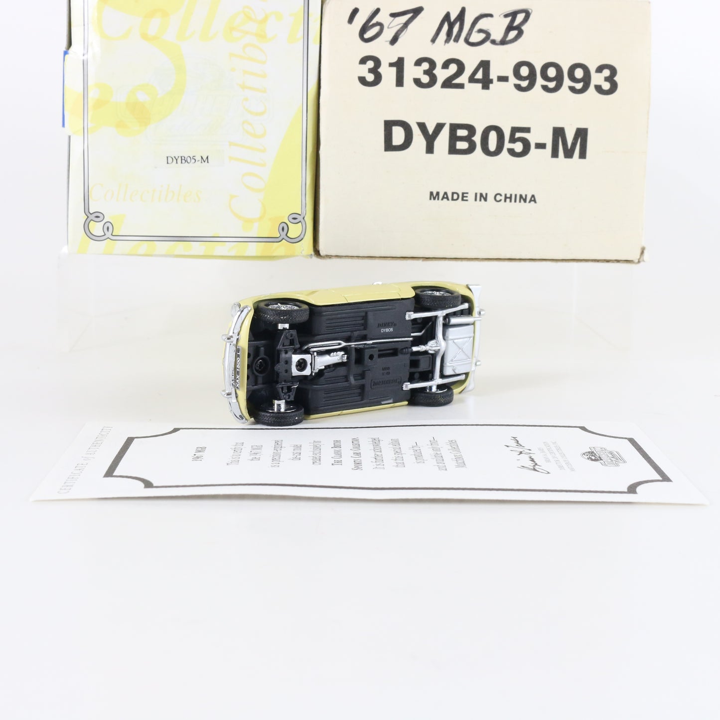 1967 Mgb Yellow Black British Sports Cars Matchbox 1:43 Model Car Dyb05-m