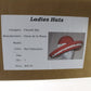 Oscar De La Renta Millinery Ladies Boutique Red Dalmation Print Hat 7 56cm