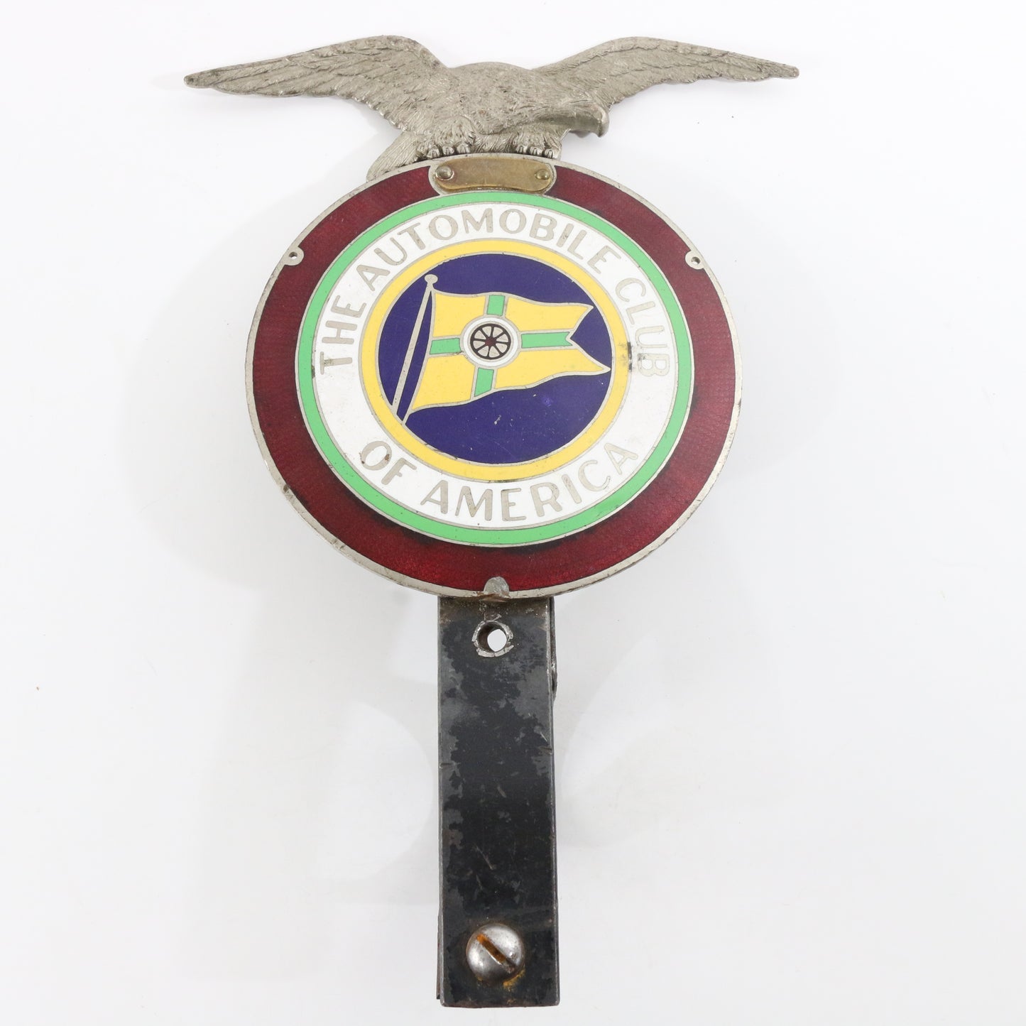 Automobile Club Of America Eagle Automotive License Plate Topper Badge