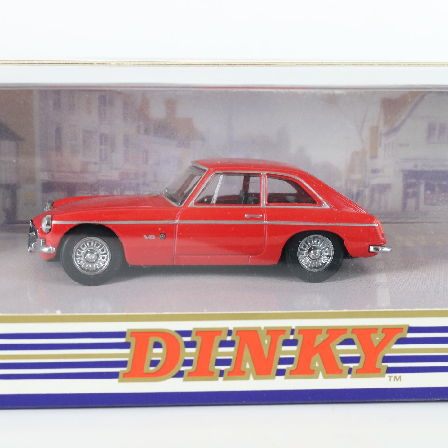 1973 Mgbgt V8 Red Dinky Matchbox Model Car