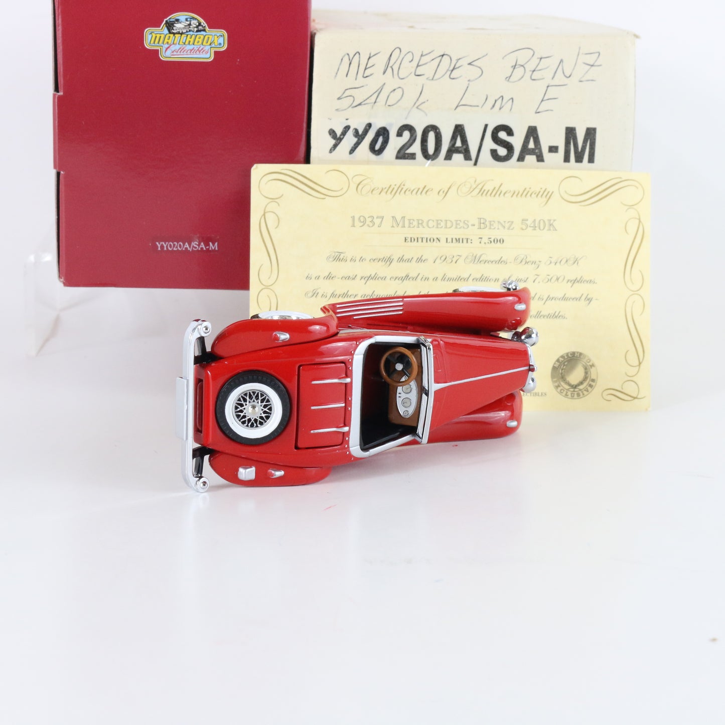 1937 Mercedes Benz 540k Le Dinky Yesteryear Matchbox 1:43 Model Car Yy020a/sa-m