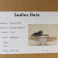 George Z'amaul New York Ladies Alabaster Gray Felt Hat W/ Feathers 7 1/8 57cm