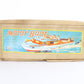 Vintage Blue Yellow Red Cabin Cruiser Wooden Battery Boat SM TMY ITO 13.5��� + BOX