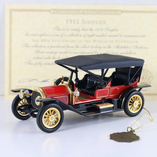 1912 Simplex Matchbox 40th Models Of Yesteryear