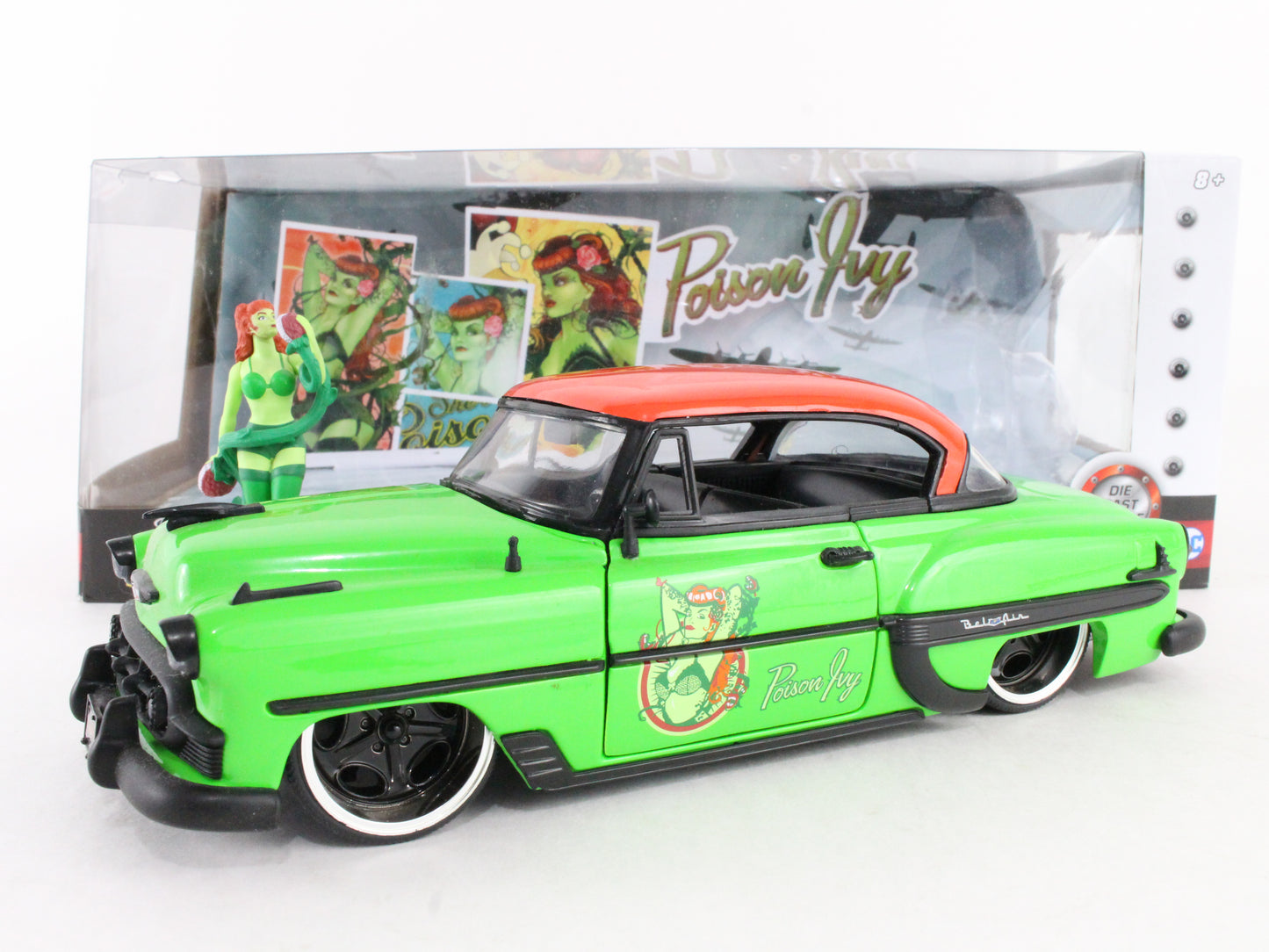 Poison Ivy 1953 Chevy Bel Air DC Comics Bombshells Jada 1:24 Scale Model 30455