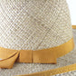 Peralta Place Ladies Natural Straw Summer Hat W/ Orange Band 7 56cm