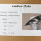 George Zamaul Couture Ladies Black and White Boutique Hat W/ Rhinestones 7 56cm