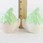 Vintage Pixie Elf Head Salt & Pepper Shakers Ceramic 3.5 In