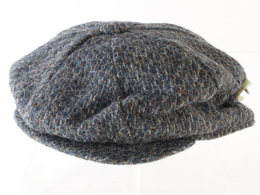 Biltmore Mens Blue Grey Mix Scally Cap Wool Newsboy Ivy Cap MULTIPLE SIZES