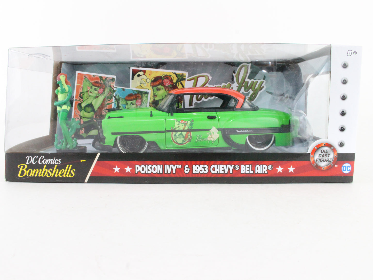 Poison Ivy 1953 Chevy Bel Air DC Comics Bombshells Jada 1:24 Scale Model 30460