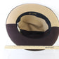 Borsalino Fancy Boutique Ladies Beige and Brown Felt Hat Made Italy Size: M