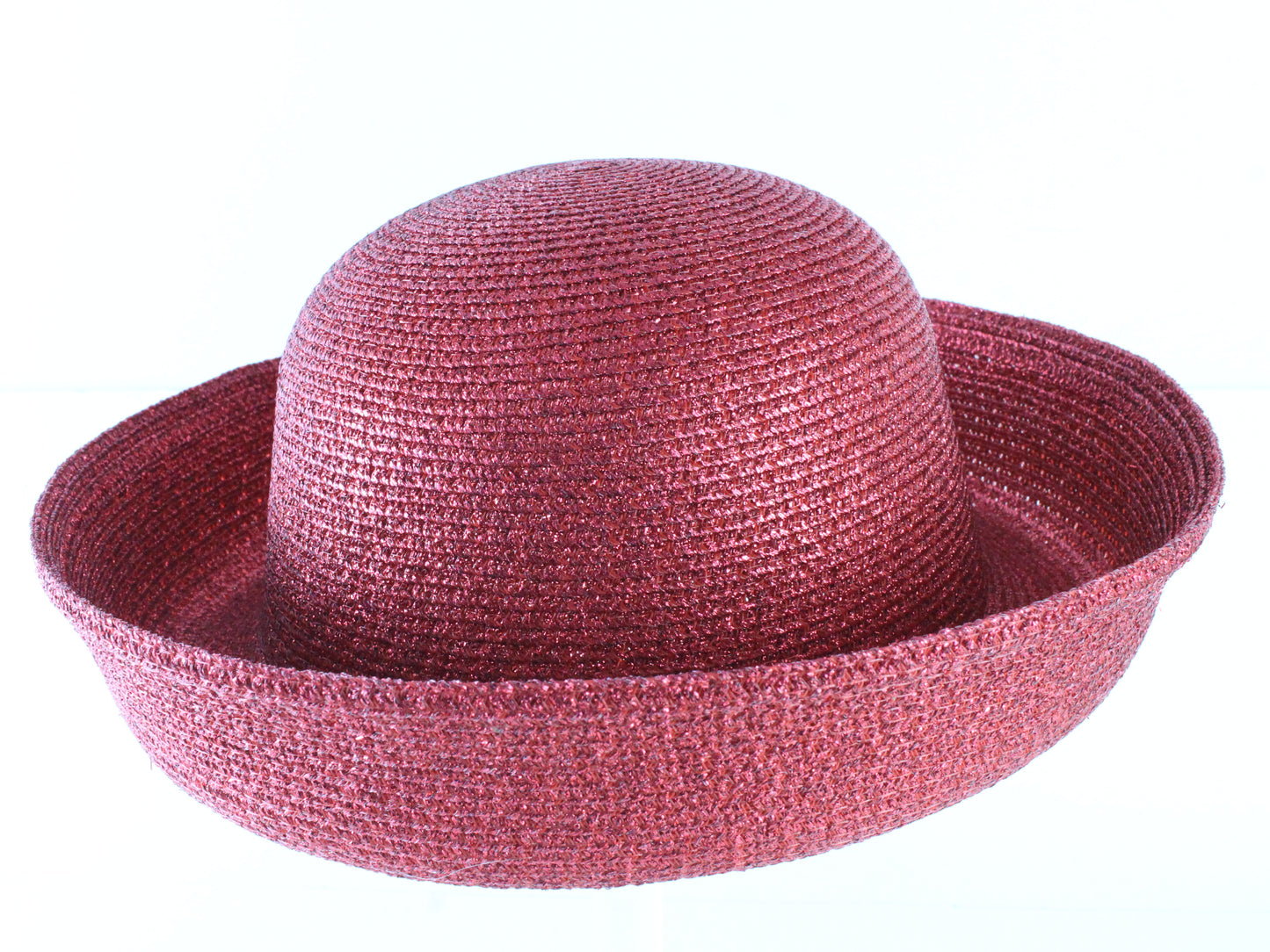 Georgie Ladies Boutique Elegant Red Straw Like Summer Hat 7 56cm