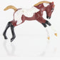 Custom Painted Scrambling Foal Brown And White Breyer #5613 Stablemates