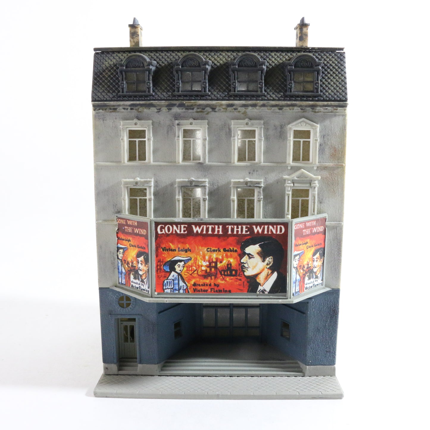 Custom Painted? Pola N Movie Theater Gone With The Wind Train Layout Building