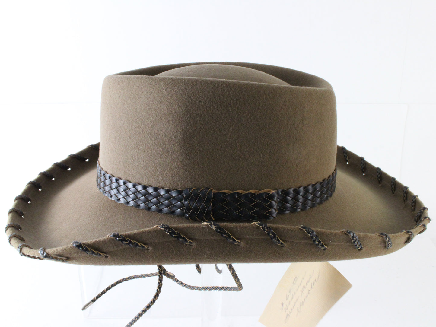 Fiesta Santa Barbara Gambler Mens Brown Felt Cowboy Hat MULTIPLE SIZES