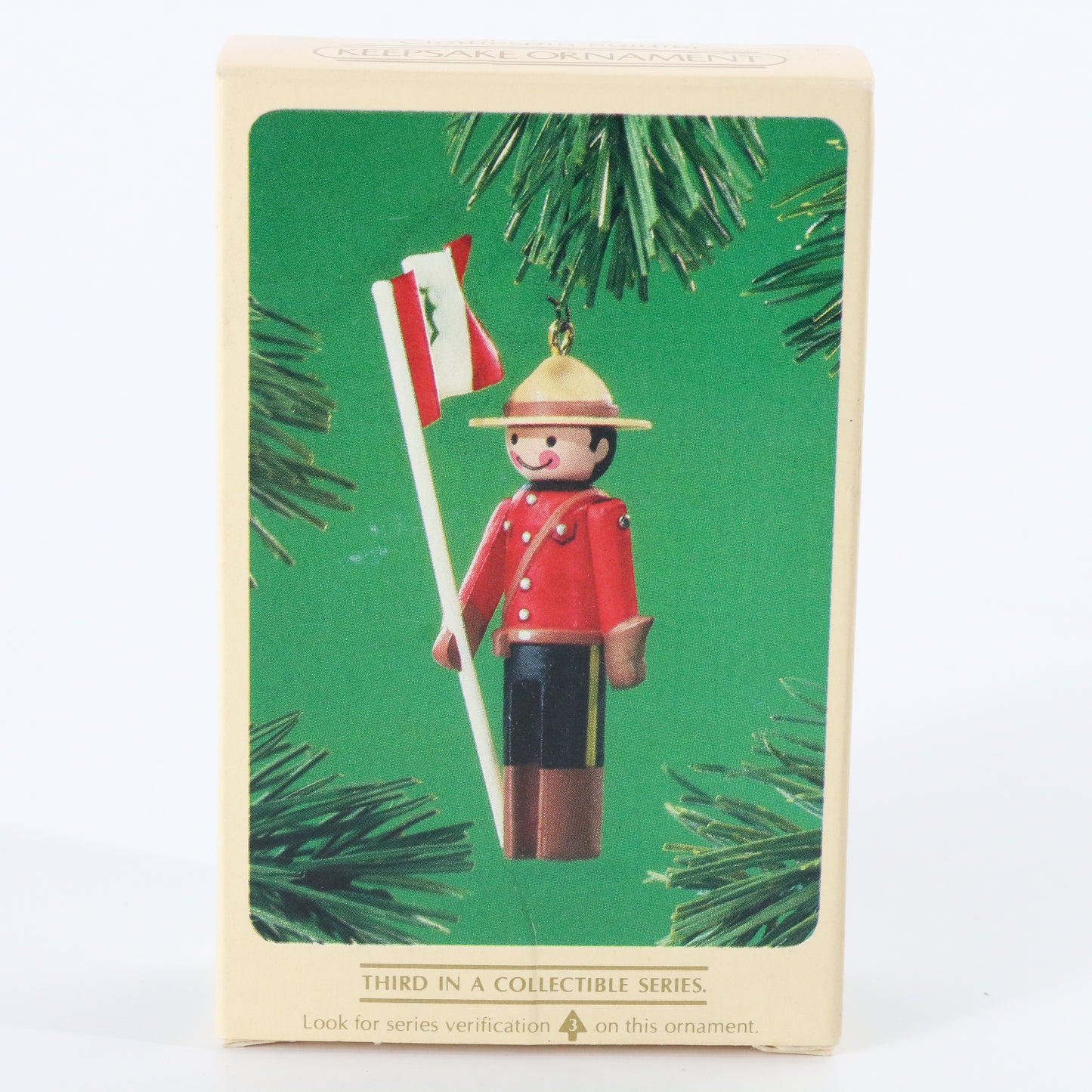 Hallmark Clothespin Soldier 3rd Series Christmas XMAS Tree Ornament 1984