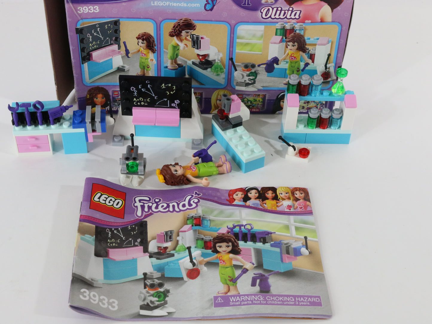 Lego Friends Olivias Invention Workshop Built Set 3933 W/ Box & Instructions