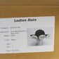 Jack Mcconnell New York Ladies Fancy Black Felt Hat W/ White Flowers 7 56cm