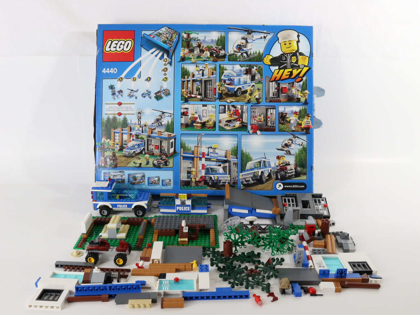 Lego City Forest Police Station Partly Built Set 4440 W/ Box & Instructions