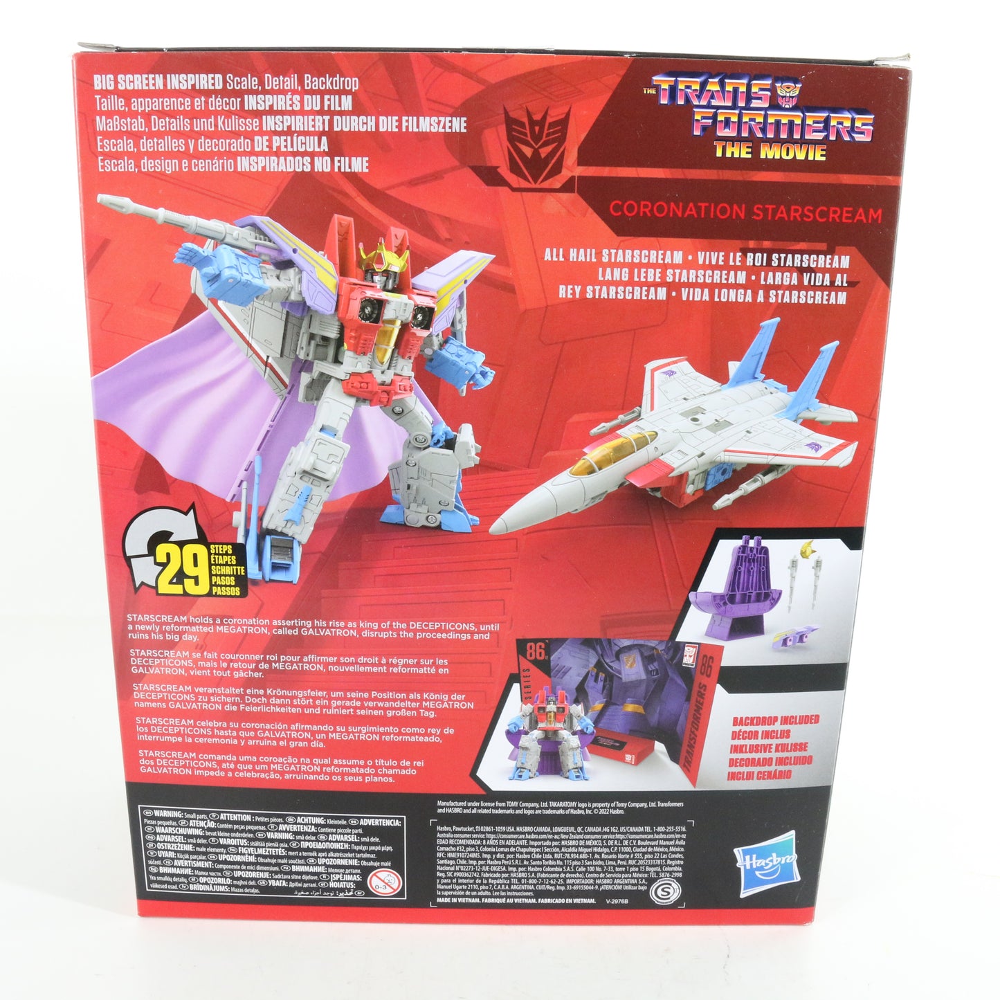 Transformers Movie Coronation Starscream Decepticon Generations Studio Series 86