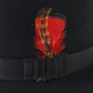 Biltmore President Top Hatter Mens Black Felt Fedora W/ Feather MULTIPLE SIZES