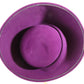 Jack Mcconnell NY Ladies Plum Purple Felt Hat W/ Crystal Rhinestones 6 7/8 55cm