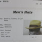 Biltmore Excello Mens Natural Tan Straw C Crown Hat 6 7/8 55cm