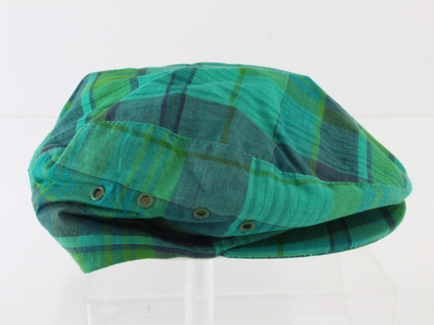 Lake of the Isles Green Mens Vintage Ivy Cap Newsboy Flat Hat Medium M