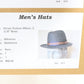 Vintage Biltmore Mens Classic Navy Blue Straw Milan Fedora 6 5/8 53cm