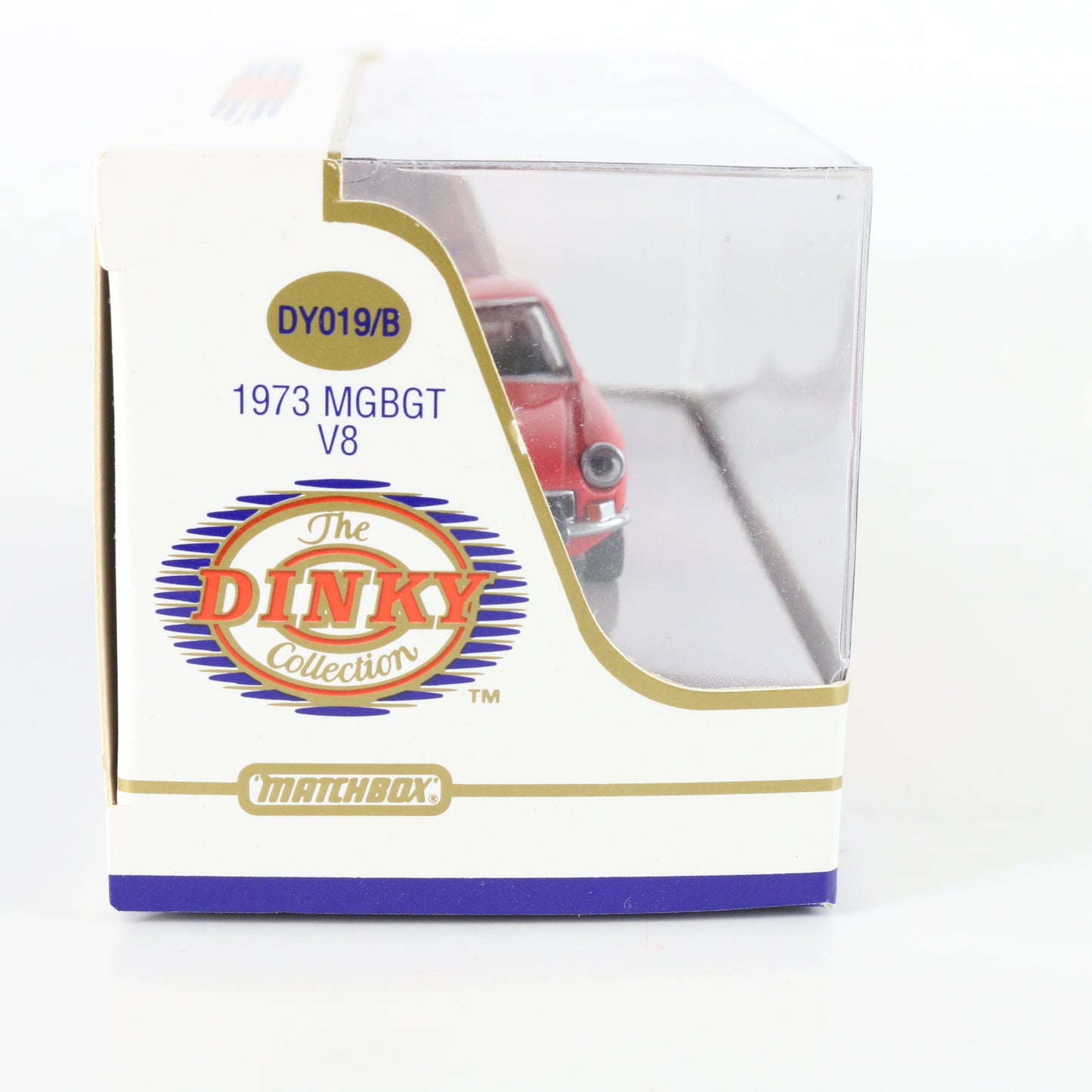 1973 Mgbgt V8 Red Dinky Matchbox 1:43 Model Car Dy019/b