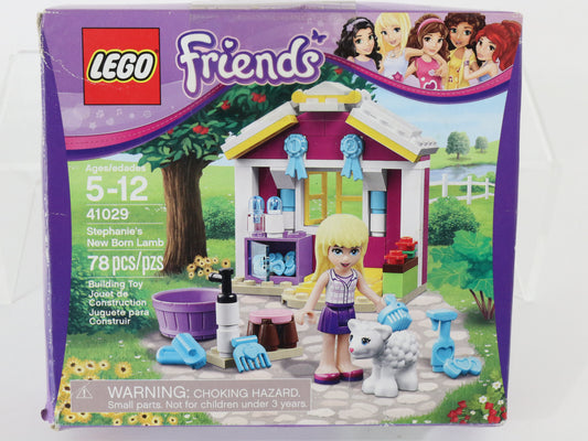 Lego Friends Stephanies New Born Lamb Partly Built 41029 + Box Instructions