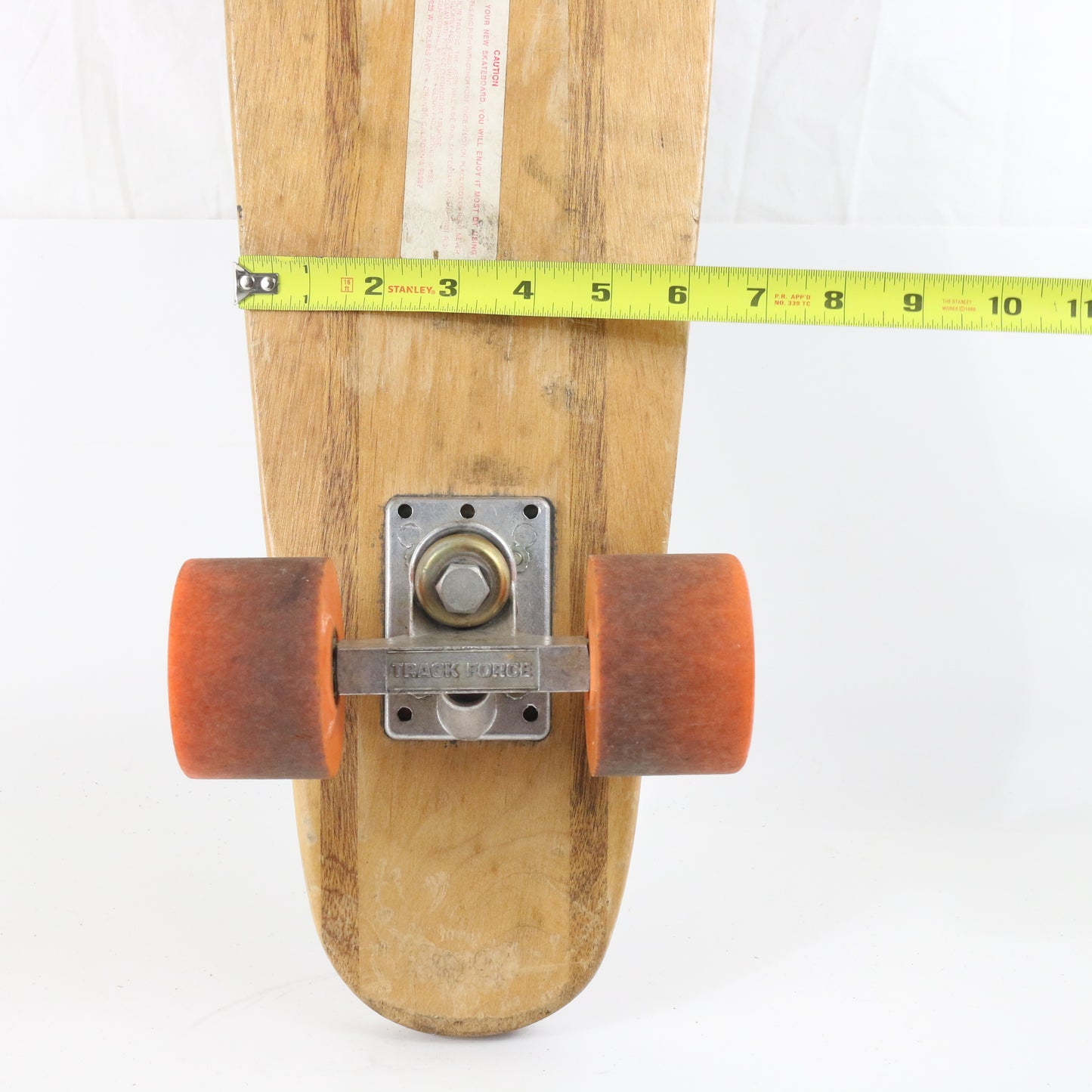 Pro Class Track Force Wooden Vintage Skateboard Deck W/ Wheels 24"