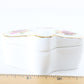 Fan W/ Flowers Crown Fine Bone China Porcelain Trinket Box England