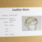 Sonni of California Ladies Seafoam Blue and Gold Wool Felt Hat 7 1/8 57cm