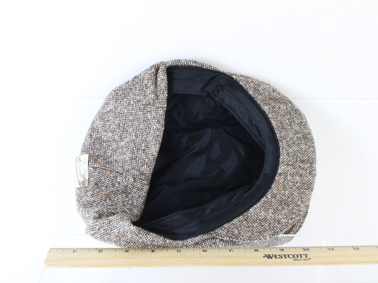 Bee Hats Mens Brown Mix Scally Cap Ivy Cap W/ Black Interior XL