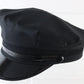 Mens Classic Black Curved Brim Chauffeurs Cap QUALITY MADE MULTIPLE SIZES