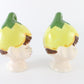 Vintage Pixie With Flower Hat Ceramic Salt & Pepper Shakers Hr Ceramics 5 In