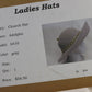 Adolfo II Ladies Gray Wool Felt Boutique Fancy Hat W/ Gold Band 7 56cm