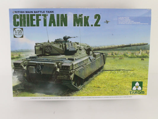 British Main Battle Tank Chieftain Mk2 1:35 Takom Model Kit 2040