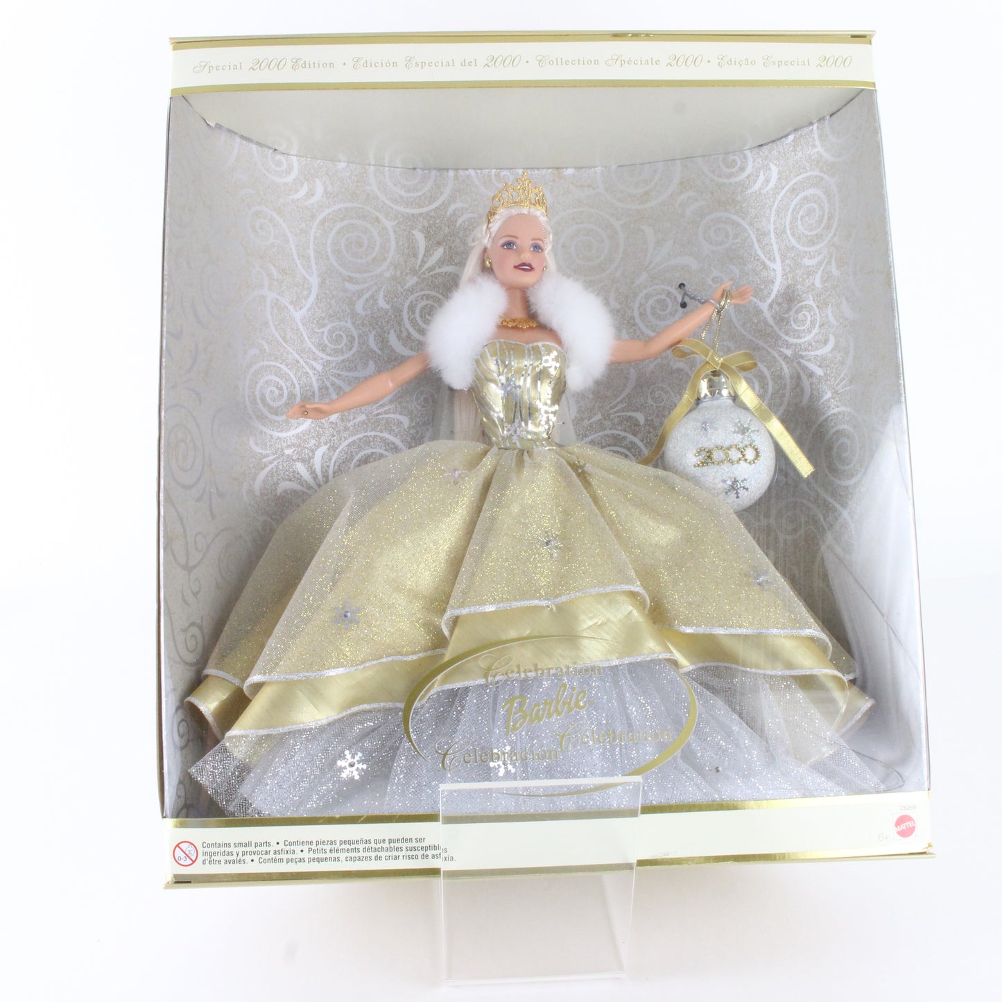 Celebration Barbie Special 2000 Ed. Blonde W/ Gold Gown 28269 Foreign Release