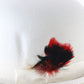 Bailey Mens Felt White Homburg W/ Red And Black Feathers L