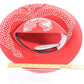 George Zamaul Couture Ladies Red Felt Boutique Hat W/ Rhinestones 7 1/8 57cm