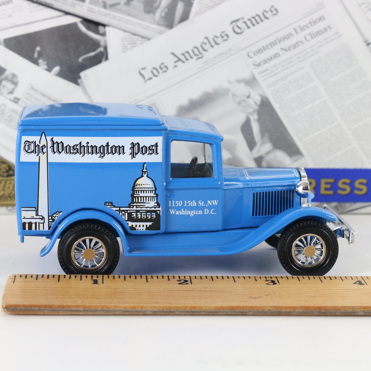 1930 Model A Ford Van Washington Post Power Of The Press Matchbox 1:43 Ypp08