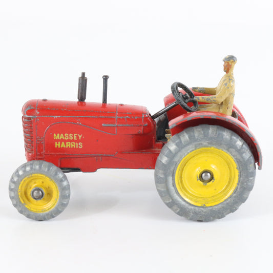 Massey Harris Red & Gray Tractor, Dinky Toys