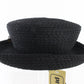 Finesse Creations Premier Ladies Boutique Black Hat W/ Gold Detail 6 7/8 55cm